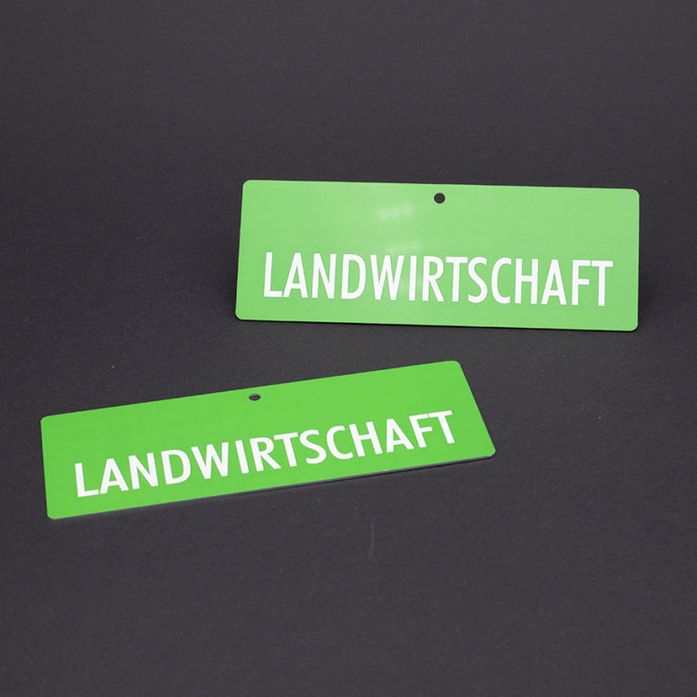 Schild Landwirtschaft